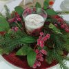 Πιατέλα με κερί Festive glitter