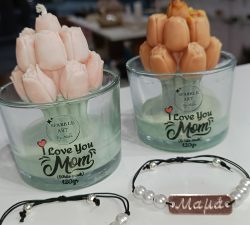 “I Love You Mom” με Τουλίπες & Άρωμα White Musk 120gr